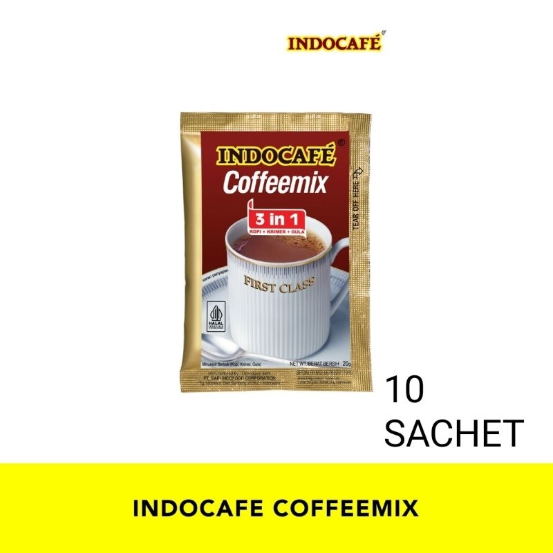 

INDOCAFE COFFEMIX 3in1 renceng isi 10sachet