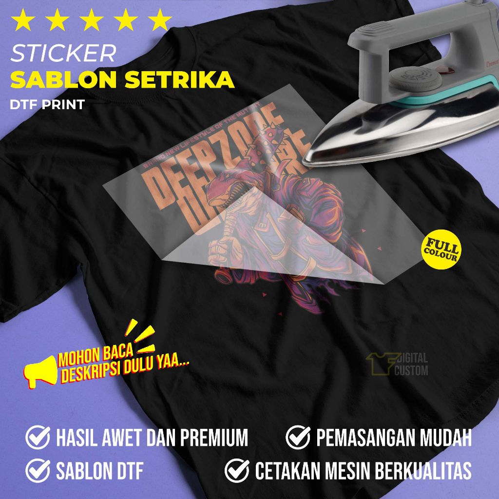 

Sablon Setrika DTF Siap Press Tema Streetwear Hypebesat Animal Hewan Satuan IF Digital Custom