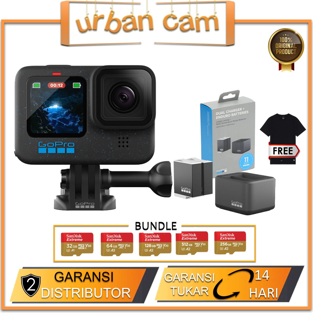 GoPro HERO12 Black / GoPro Hero 12 Black / Go Pro Hero12 / Go Pro Hero 12 RESMI