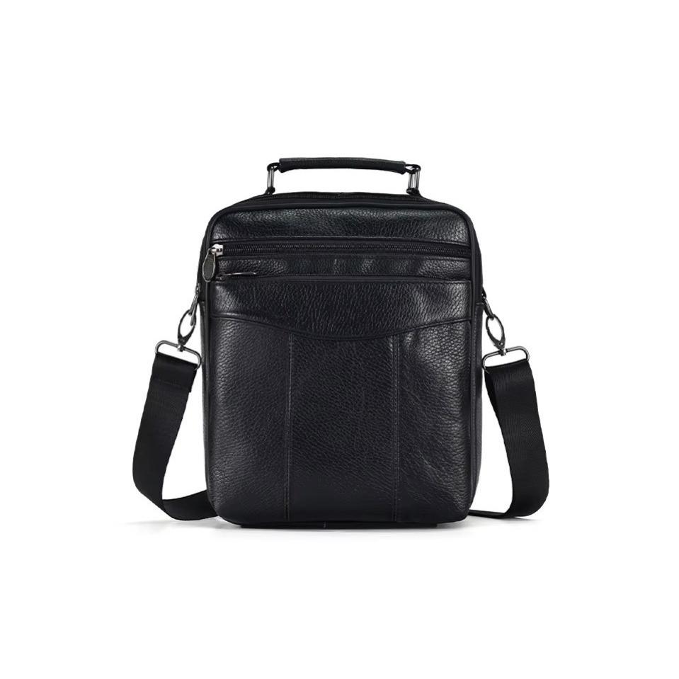 Tas selempang kulit asli- Tas selempang bahu -tas pria kulit asli garut