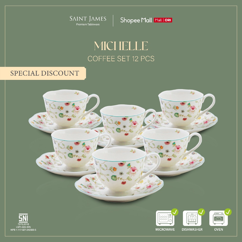 Coffee Set Saint James Michelle 12 pcs
