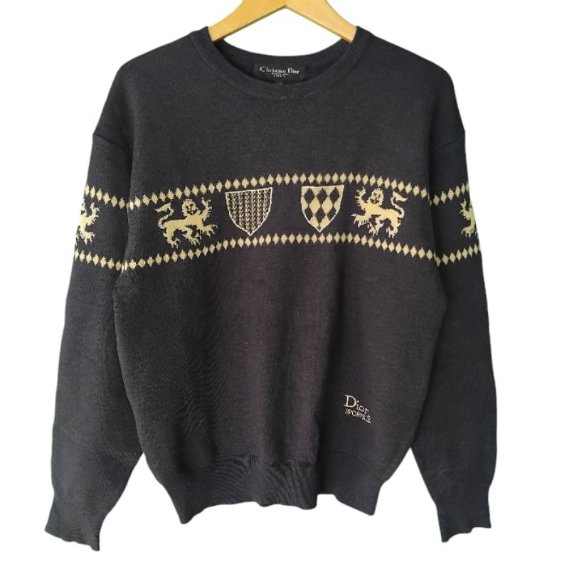 sweater rajut christian dior sport