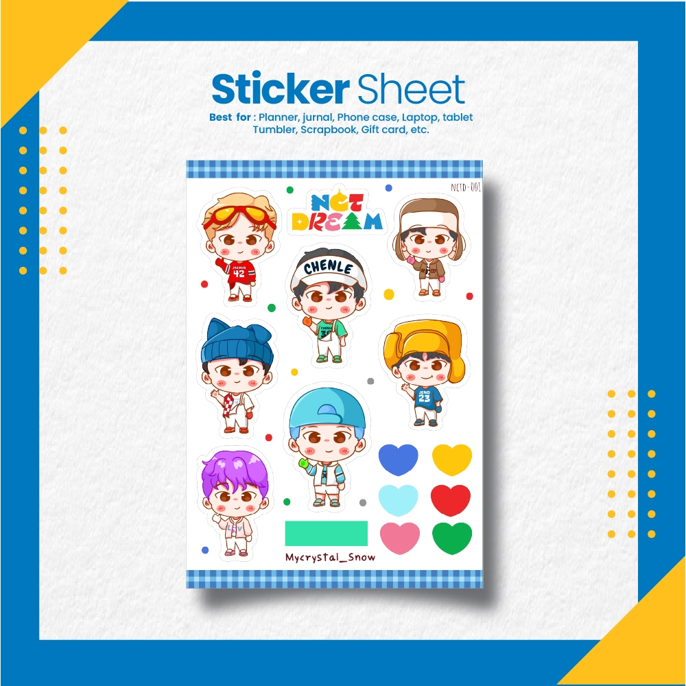 

Sticker KPop NCTDREAM Candy Sticker Sheet [NCTD-001]