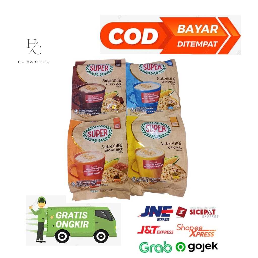 

SUPER NutreMill Original Cereal Super Instant Cereal/ Nutritious Cereal/ sereal Malaysia
