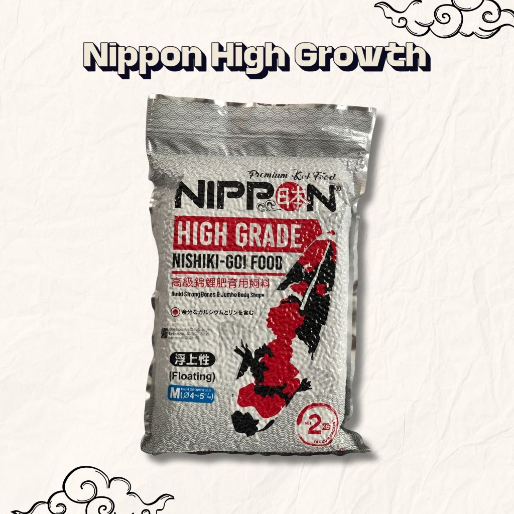 Nippon High Growth Koi Food 2KG S/M/L - Pakan Koi Jepang - Pakan Koi Import