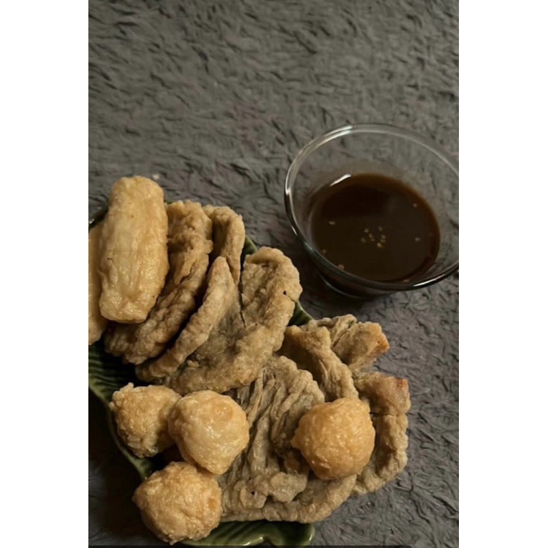 

pempek ikan tenggiri asli palembang, pempek campur isi 5