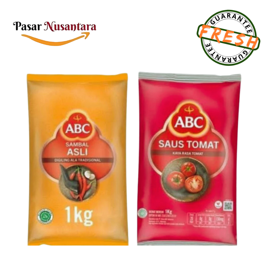 

ABC Saus Tomat / Sambal Asli 1 Kg - Pasar Nusantara