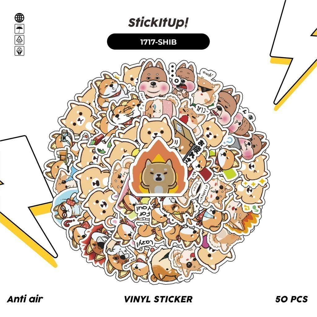 

COD✨ 100 Pcs Stiker Shiba Inu & Corgi Series 01 Lucu Anti Air Untuk Dekorasi Notebook Sepeda Skateboard Handphone DIY