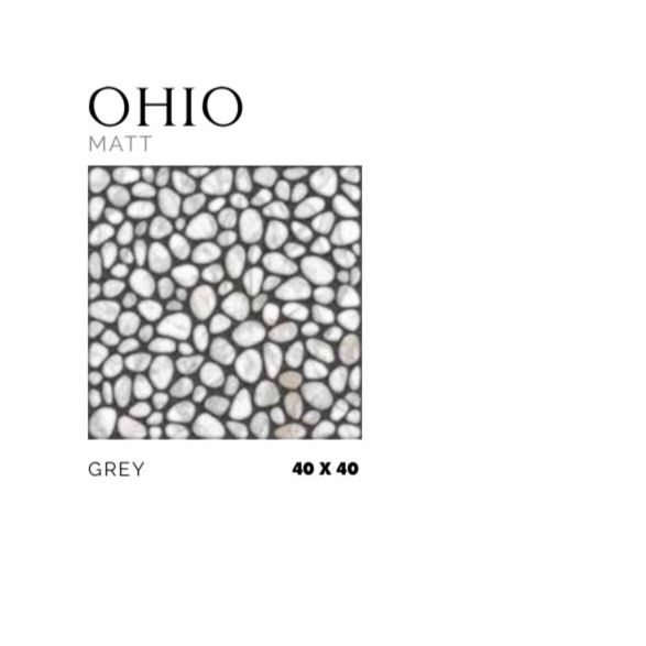 ASIA TILE FLOOR TILE OHIO MATT GREY 40X40