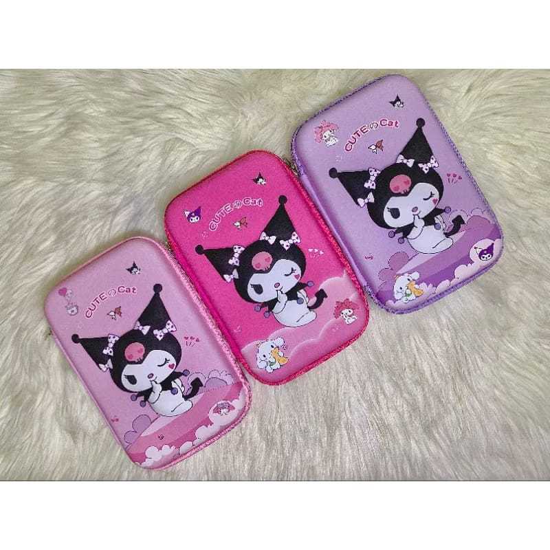 

8779 Kotak Tempat Pensil Kuromi Sanrio Pouch ukuran Besar Impor
