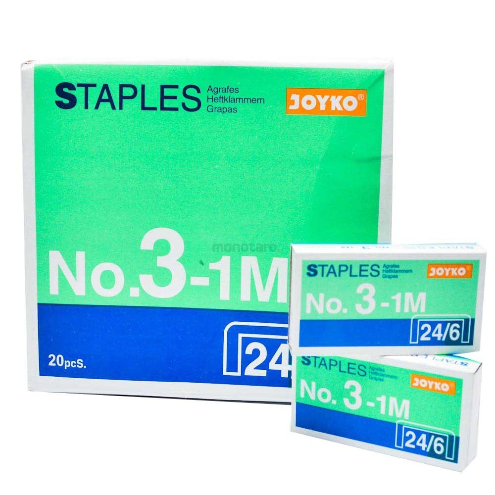 

Joyko Staples NO10 NO 10 No 3-1M dan No.3N 24/6 Isi Hekter Besar Refill Stapler Hecter HD-50 Steples