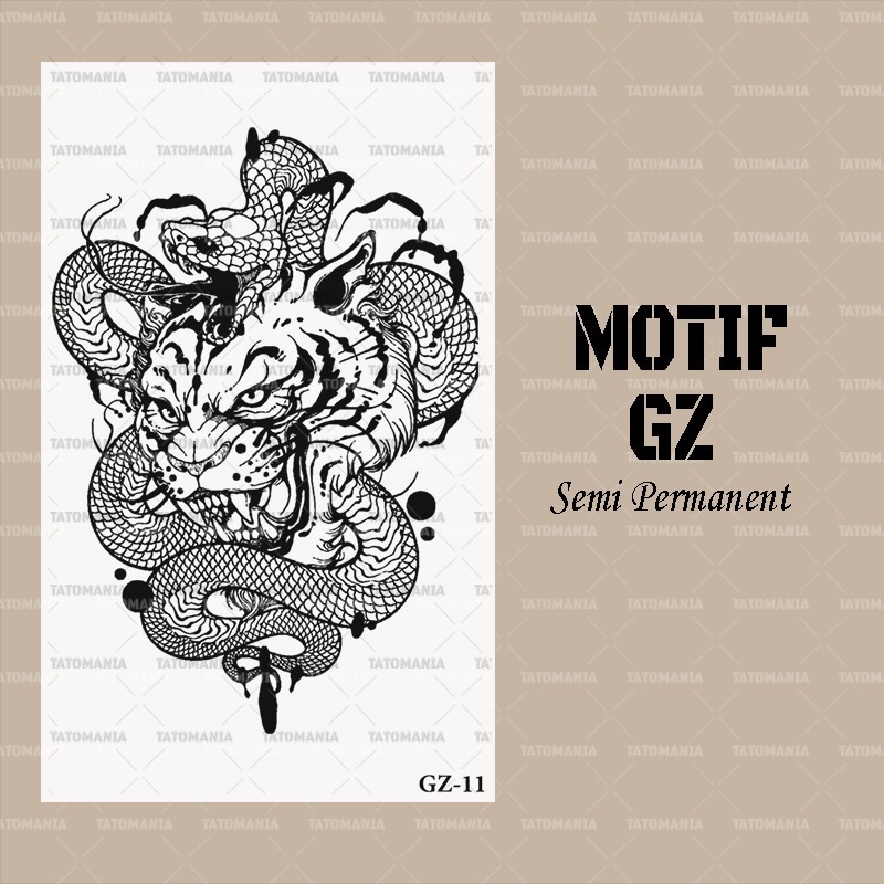 stiker tatto temporer semi permanen GZ 11 - tattooinkk