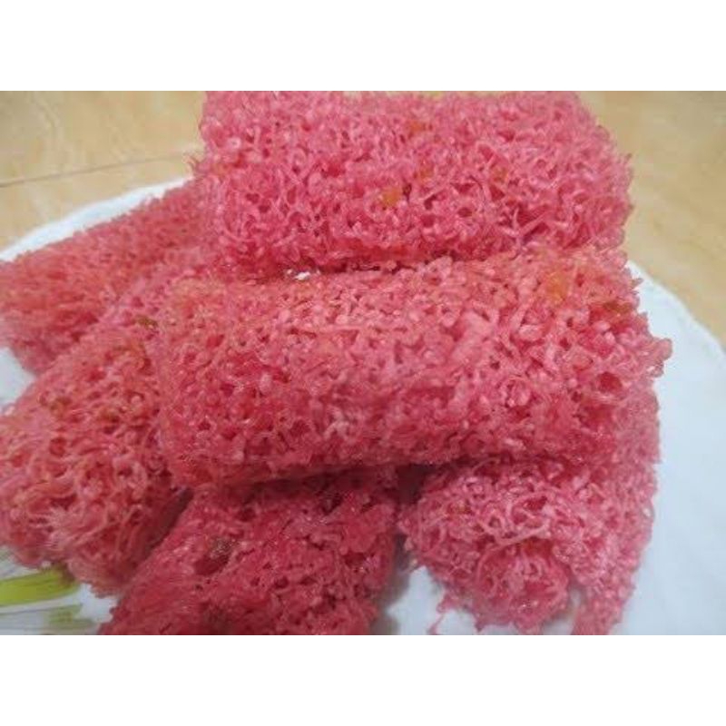 

usaha kecil kecilan Kue Karas warna pink