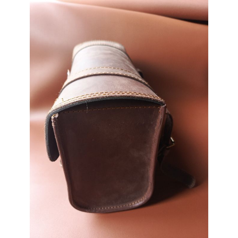 tas sidebag saddle bag triumph kulit sapi asli