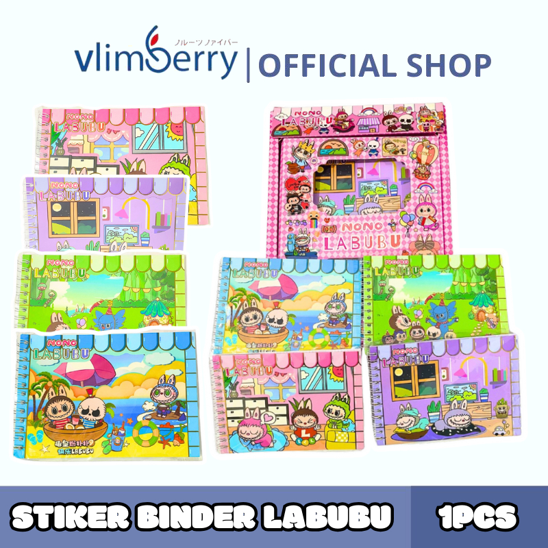 

Binder Book Stiker Notebook Besar Stiker Buku Karakter Labubu Isi 10 Lembar