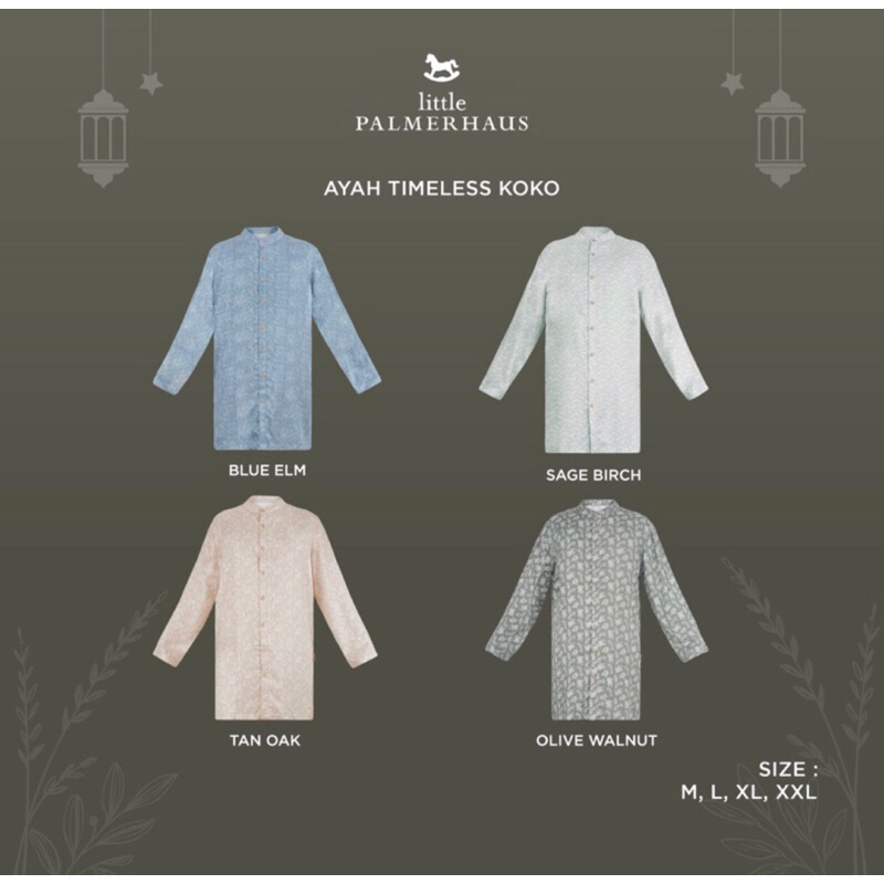 Little Palmerhaus Timeless Ayah  Koko Baju Muslim Koko Dewasa