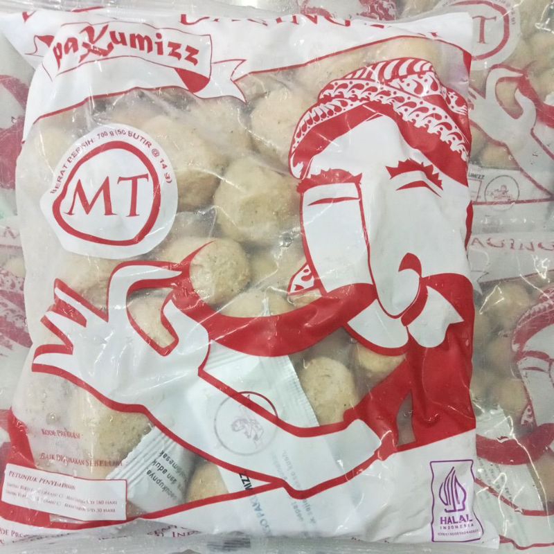 

PaKumizz Bakso Daging Sapi MT isi 50 pcs @14g (700g) Baso Pak Kumis