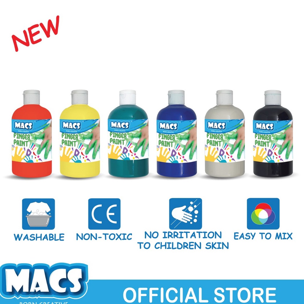 

KODE L3Y4 MACS Finger Paint Finger Painting Cat lukis 5ml
