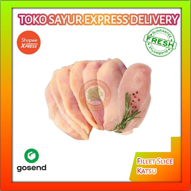

Daging Ayam Fillet Dada Slice Chicken Katsu 500 Gram