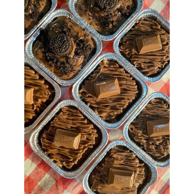 

[BR60]BISA CUSTOM]Brownies Fudgy Dark Chocolate TOPPING CHOCOLATE 6PC / Hampers Kue Ulang Tahun/Fudgy Brownies dark chocolate / Fudgy Brownies Shiny Crust