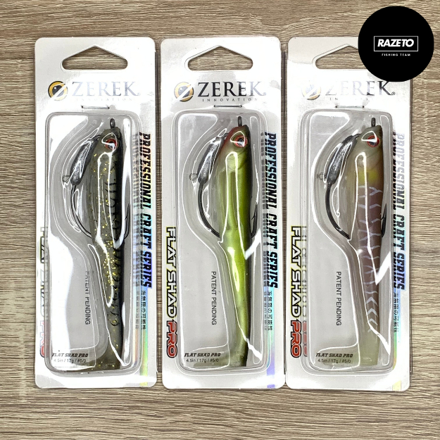 UMPAN SOFT LURE ZEREK FLAT SHAD PRO 4.5INC 17GRAM