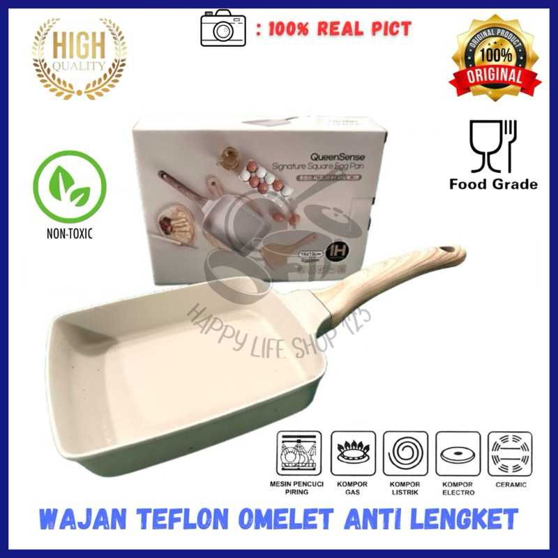 Wajan Omelet Anti Lengket /Wajan Penggorengan Telur / Cetakan Telor Teflon Anti Lengket / Teflon Cet