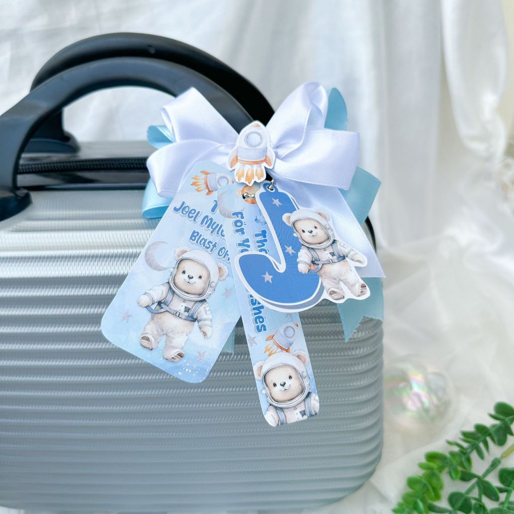 3 in 1 Teddy Bear Astronot -  Card / Kartu Thank You Card Birthday / Kartu Ucapan Terima Kasih Ulang