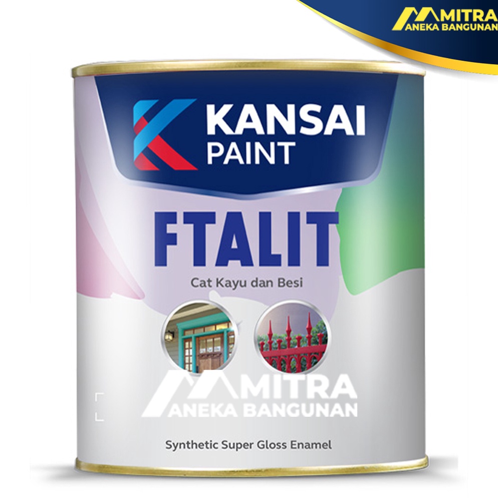 

KODE T9N8 CAT KAYU DAN BESI KANSAI FTALIT GLOSS 1 LITER SEMI GLOSS DOFF CAT MINYAK