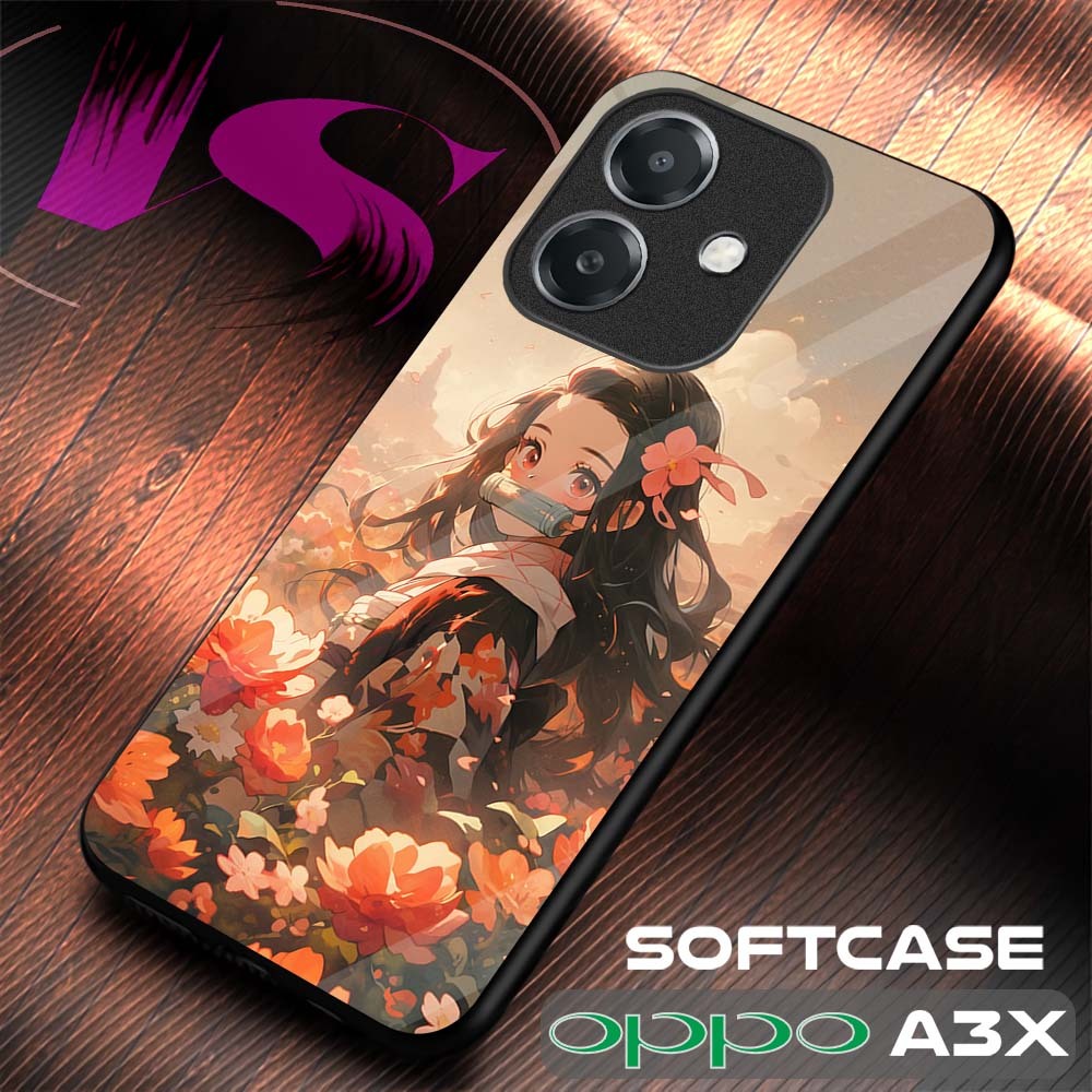 Softcase Kilau OPPO A3X Case Oppo |VN25| Oppo A3X Kesing Hp Oppo Silikon Kilau Kaca Pelindung Karet 