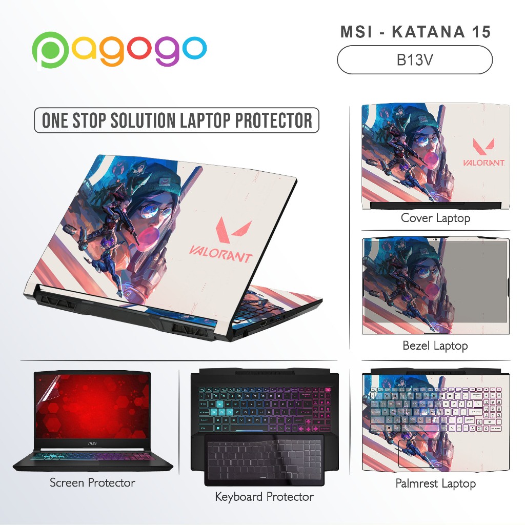 Screen Guard Skin Keyboard Protector Garskin Stiker Laptop Msi Katana 15 B13V B13VEK B13VFK B13VGK M
