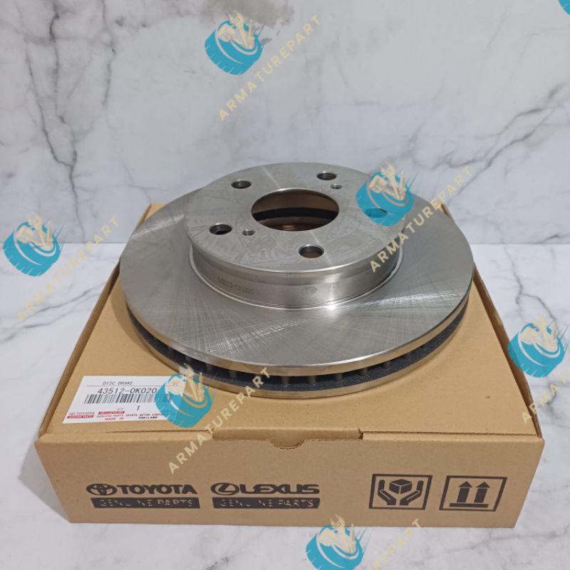 Disck brake / rotor disc / piringan disc cakram rem depan toyota innova 2005-2015 43512-0k020