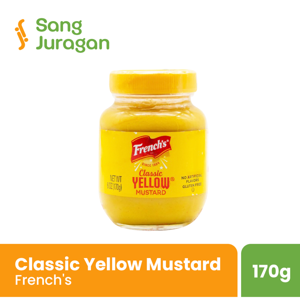

French Classic Yellow Mustard 6oz 170 Gr / French French's American Classic Yellow Mustard 170 Gram