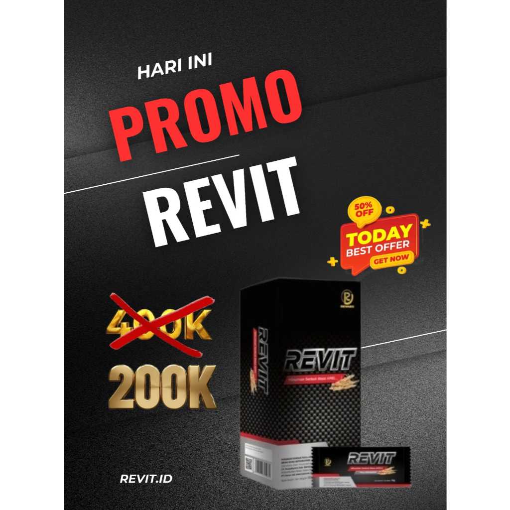 REVIT HERBAL MINUMAN SERBUK VITALITAS PRIA RASA APEL