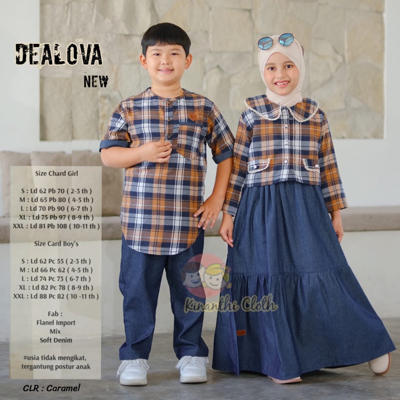 KODE H2R Couple anak cowok cewek  Dealova by Kinanthi Cloth