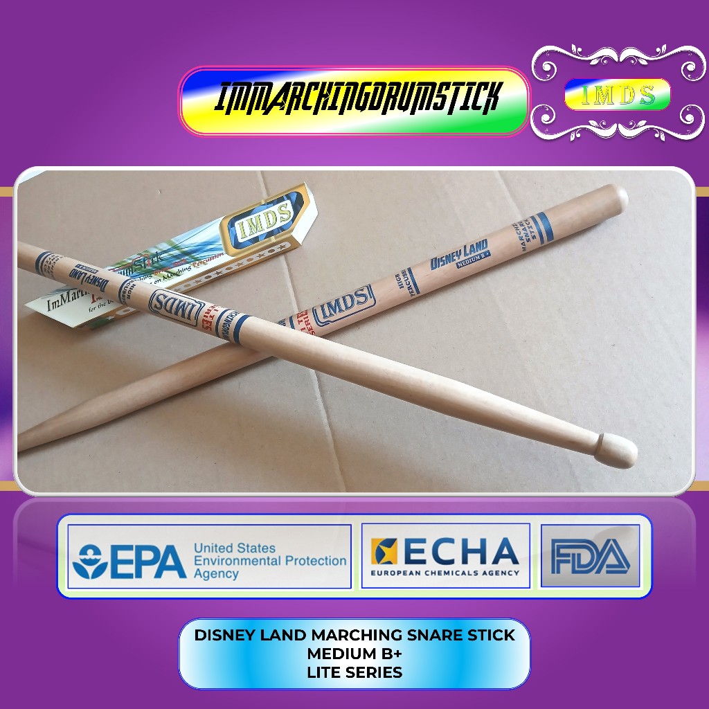 Stick Snare Drum Marching Band Disney Land Marching Snare Stick Medium B+ Lite Series
