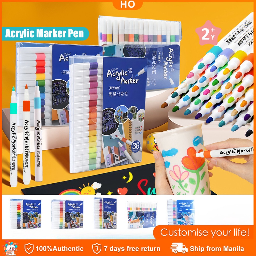 

KODE W7T3 Acrylic Markerspidol Acrylic Markerohuhu Marker Pastelakrilik Markerspidol Akrilik Markerspidol Mewarnai