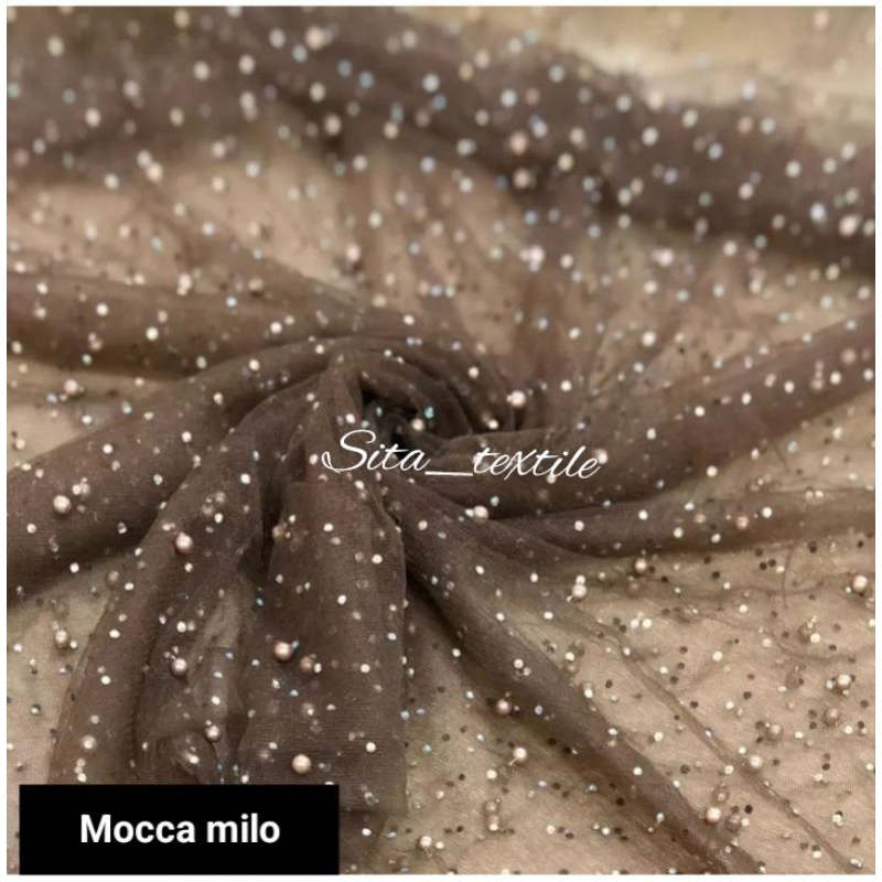 Kain Tile Mutiara Swarovski / Tile Swarovski /Tile Cinderella
