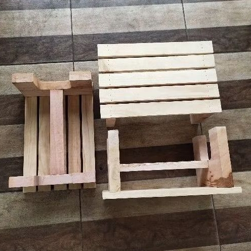Promo  Bangku Jongkok Kayu / Kursi Pendek / Kursi Kayu Kecil / Bangku Cucian / Bangku Kecil / Kursi 