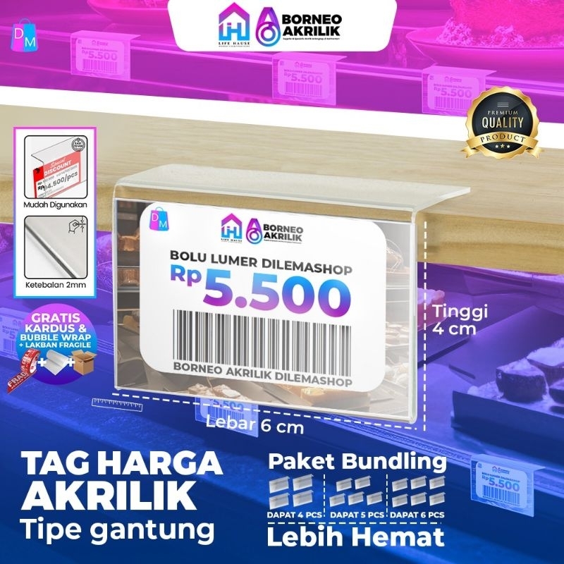 

Tipe Gantung Akrilik Label Harga 6x4cm Akrilik Label Tag Standing Akrilik Perlengkapan Usaha Perlengkapan Kantor F&B Tenant Akrilik Lembaran Borneo Akrilik Lifehause Dilemashop Dekorasi Kamar Dekorasi Kantor Wirausaha Pengusaha Produksi Akrilik Custom