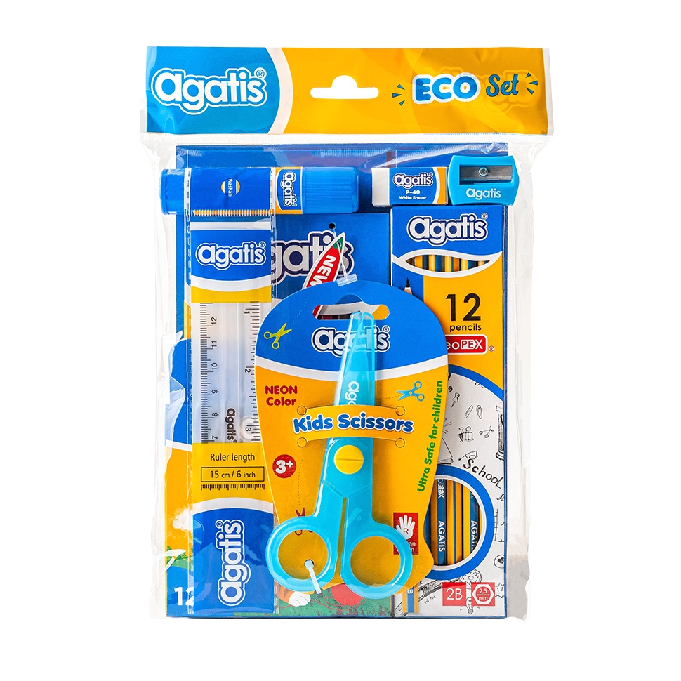 

KODE V9X9 AGATIS Eco Paket Alat Tulis dan Mewarnai Lengkap