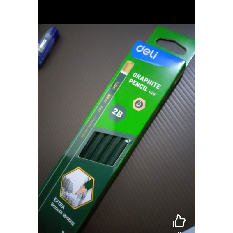 

pensil merk Deli 2B per 1pcs