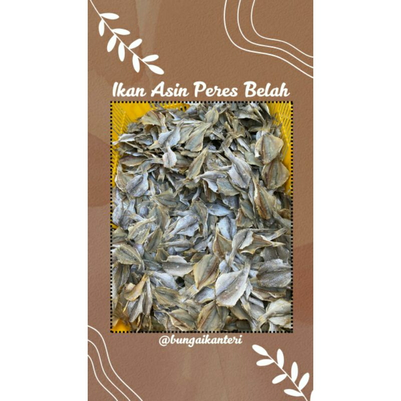 

IKAN ASIN PERES/LILIS BELAH 250 GRAM