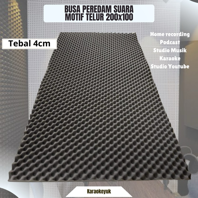 Busa telur - egg foam peredam suara ruangan kedap dinding kamar