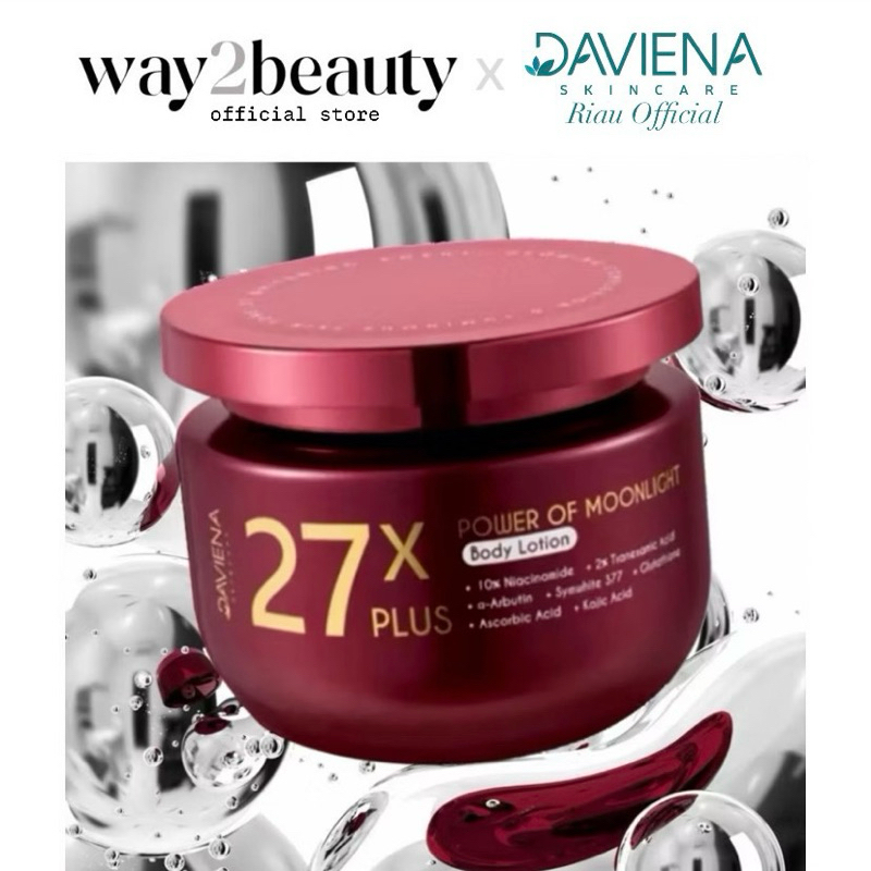[READY] 27X PLUS POWER OF MOONLIGHT BODY LOTION | HB DOSTING DAVIENA 27X PLUS | DAVIENA SKINCARE OFF