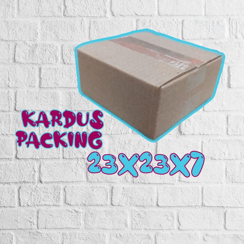 

kardus packing UK 23x23x7 kardus besar kardus polos