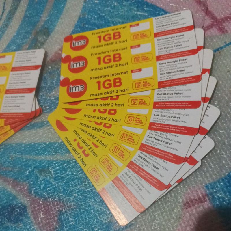 voucher Indosat 1Gb / 2hari