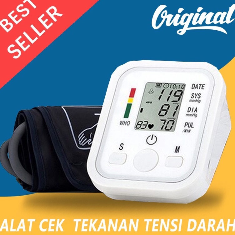 Super Model  Tensimeter Digital Alat Cek Pengukur Tekanan Tensi Darah Digital Tensimeter Sphygmomano