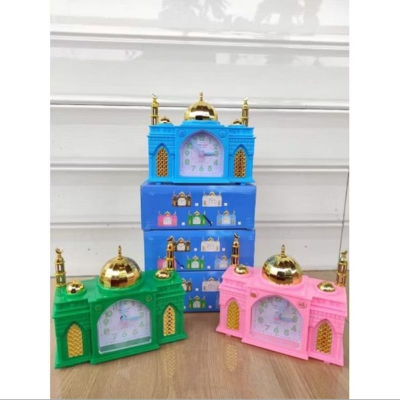 Jam Weker Bentuk Masjid With Suara Adzan Mosque Shape Alarm Clock Nuan