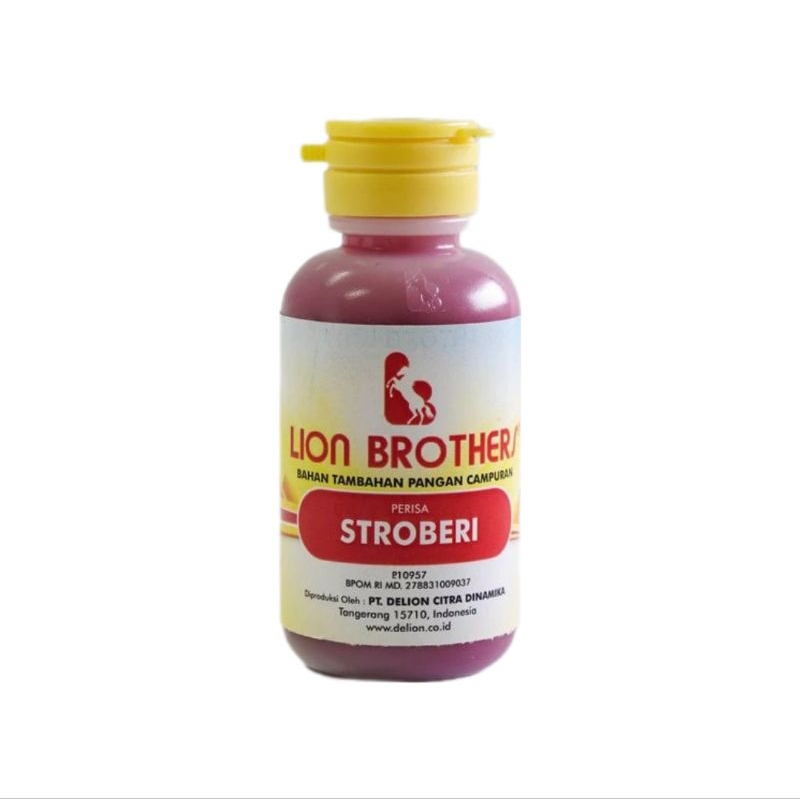 

Lion Brothers Bahan Tambahan Pangan Campuran Perisa STROBERI dan Pewarna 55g - Pcs