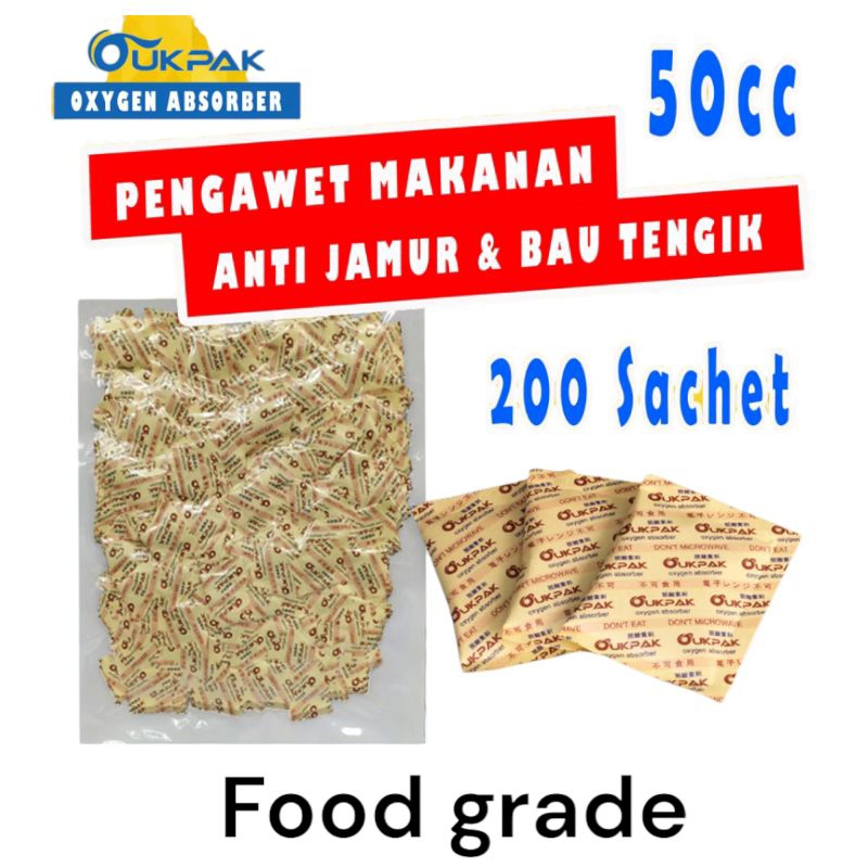 

OUKPAK-50cc, Oxygen Absorber Pengawet Makanan Oksigen Foodgrade